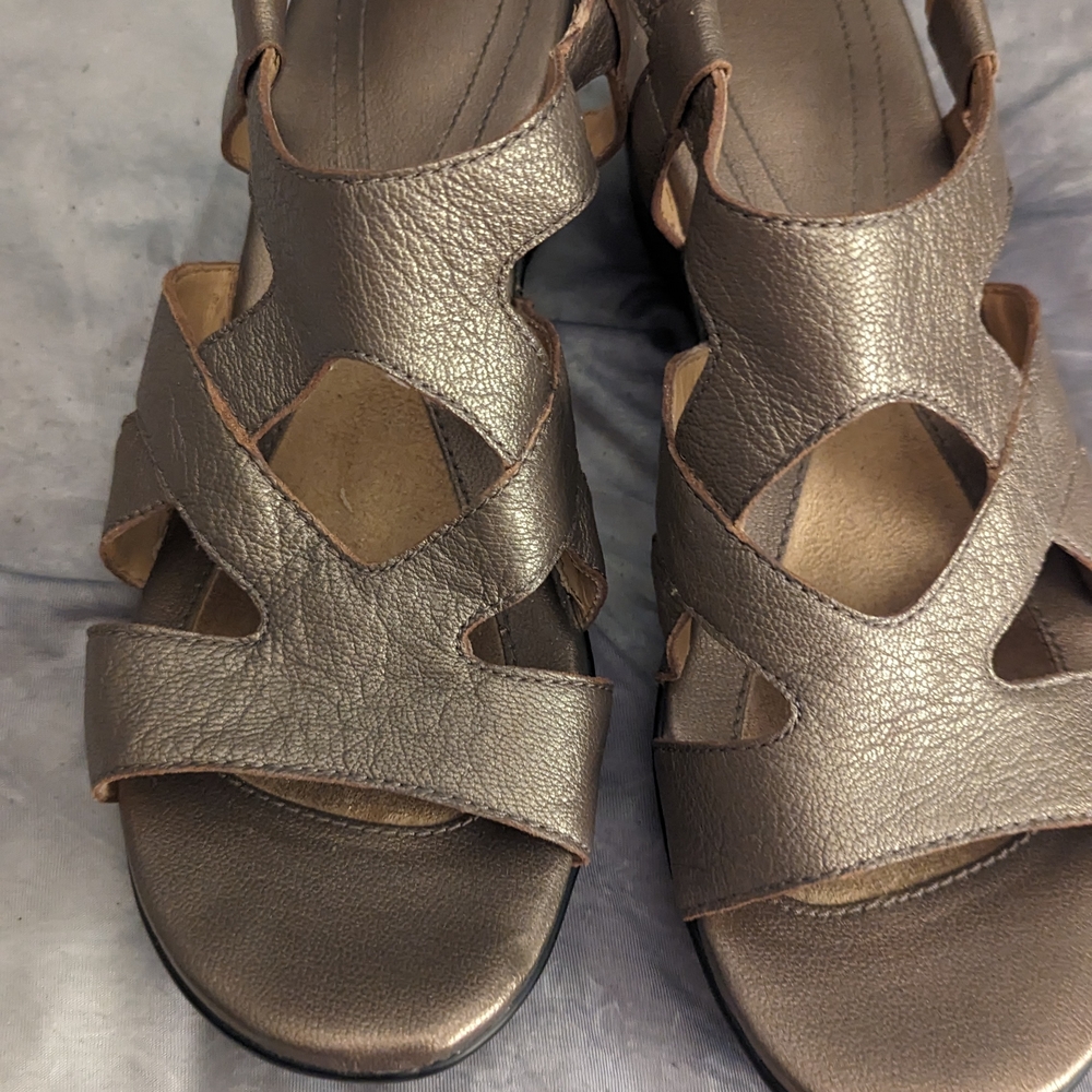 Naturalizer Metallic Wedge  Sandals